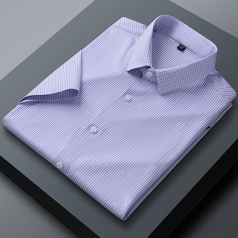 Men Formal Wear Shop - Camisa de manga curta respirável confortável