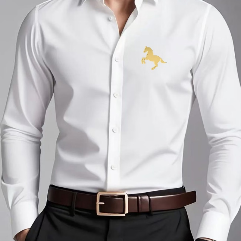 Men Formal Wear Shop - Camisas Masculinas Elegantes com Estampa de