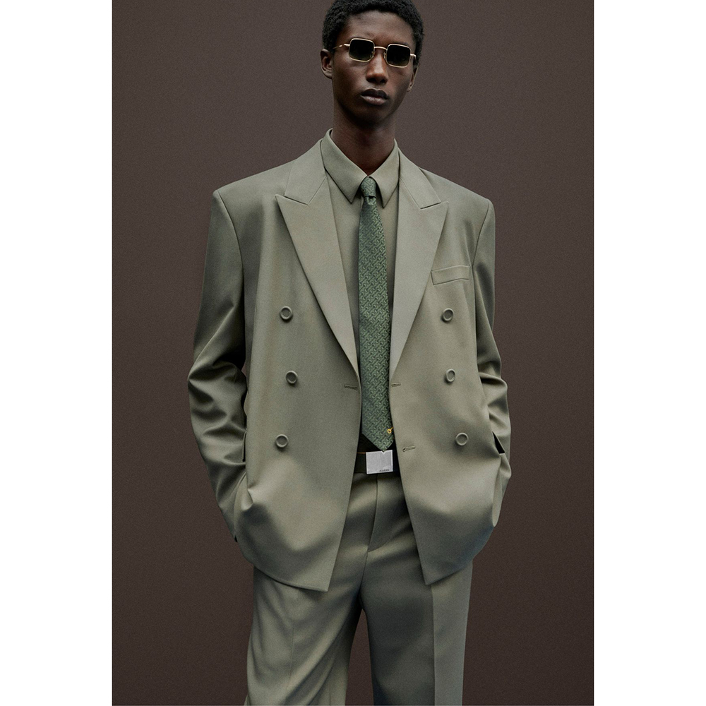 Khaki Formal Wear Men - Terno Masculino de Dois Botões, Conjunto