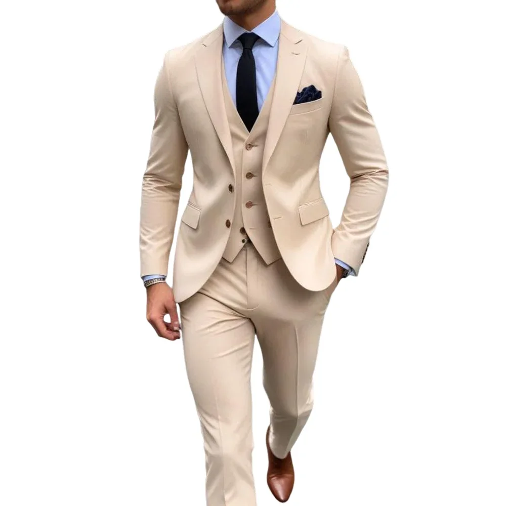 Men Formal Wear Shop - Ternos Masculinos Elegantes Khaik de 3