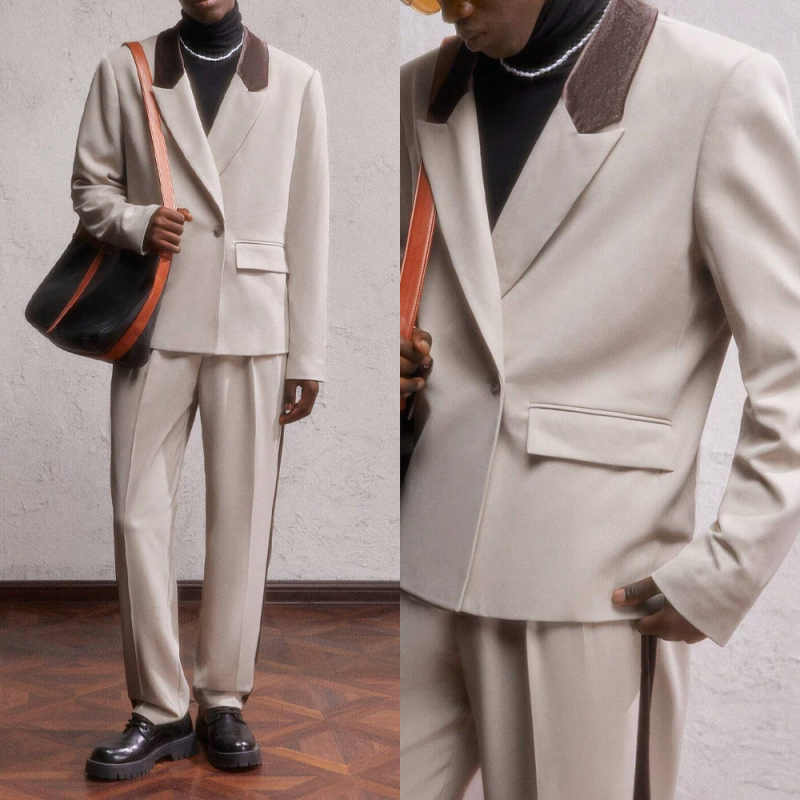 Men Formal Wear Shop - Terno Masculino Simples de 2 Peças: