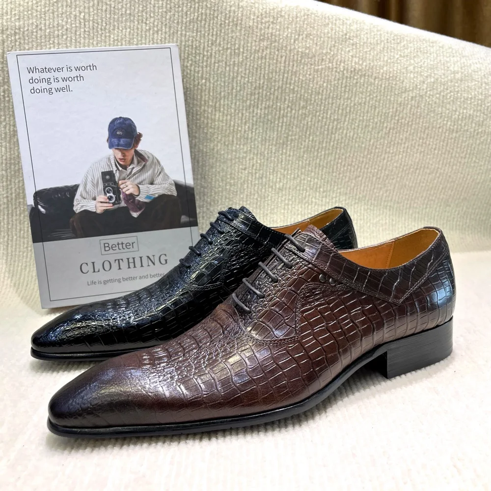 Sapatos oxford masculinos de l - Men Formal Wear Dress avaliação e preço