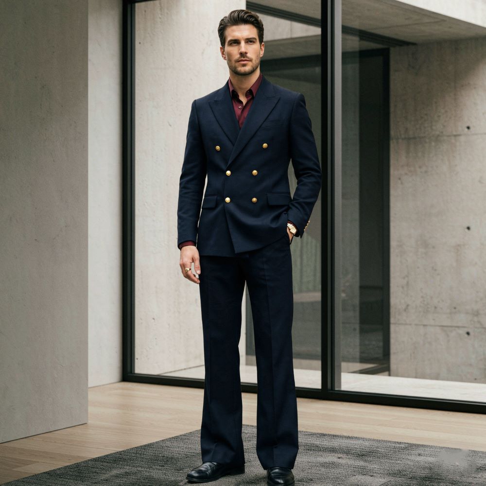 Terno Masculino de 2 Peças, Co - Men'S Relaxed Formal Wear avaliação e preço