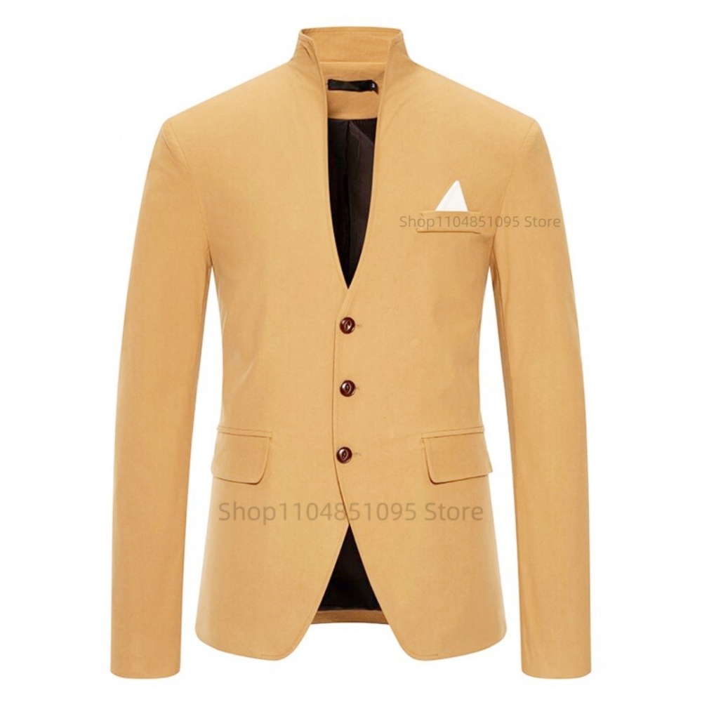Blazer Masculino Liso, Jaqueta - Men Formal Wear With Blazer avaliação e preço