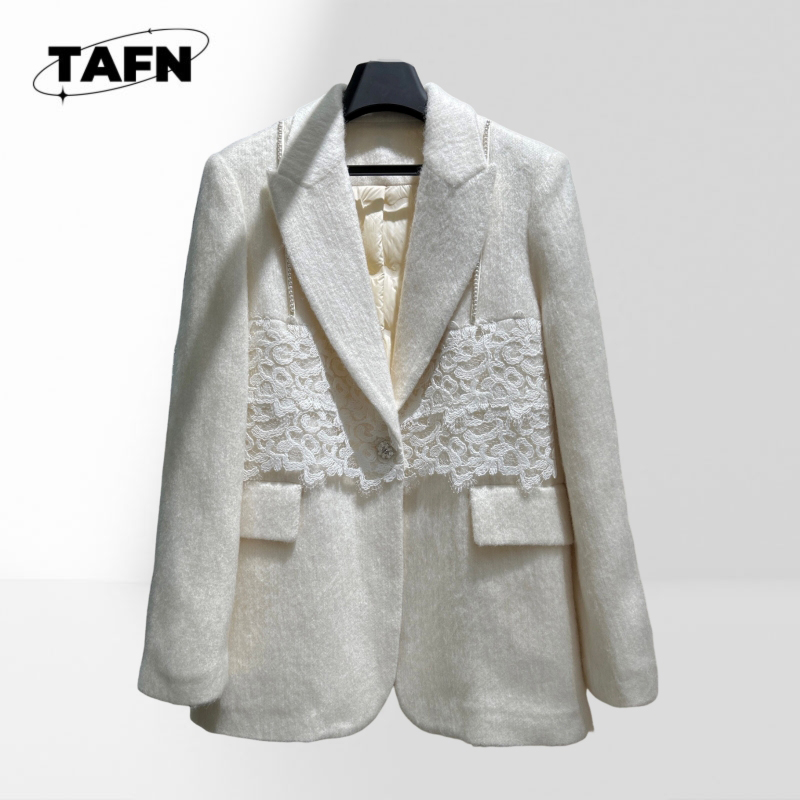 Blazer Clássico Feminino Xadre - Wool Suit Jacket avaliação e preço