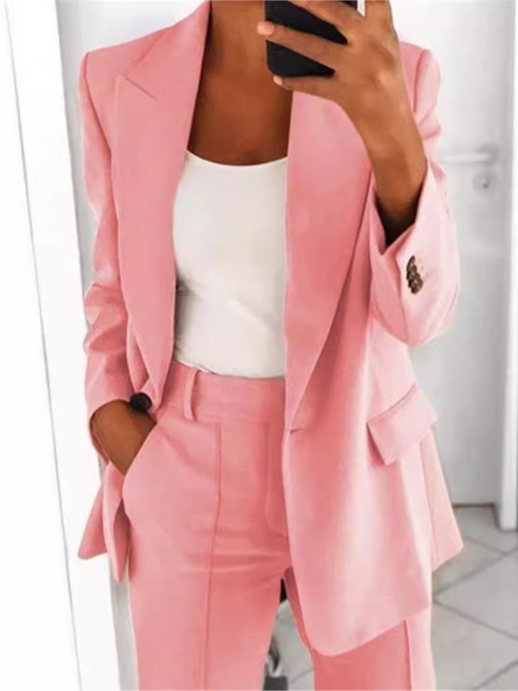 Outono feminino nova moda botã - Wool Suit Jacket avaliação e preço