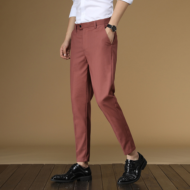 Calças de terno de verão dos h - Men Formal Wear Dress avaliação e preço