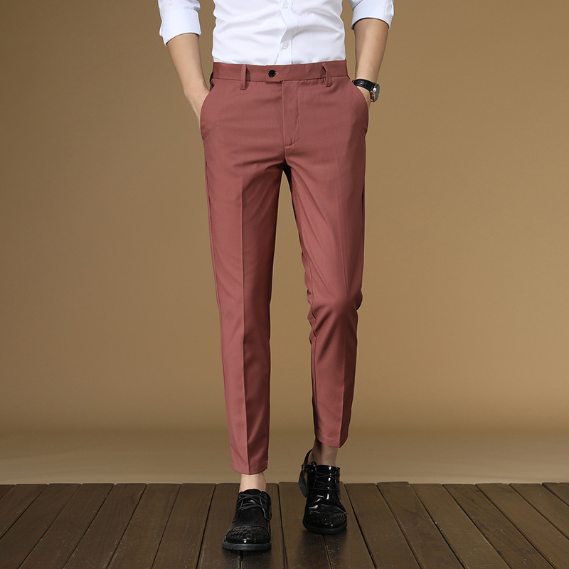 Calças de terno de verão dos h - Men Formal Wear Dress avaliação e preço