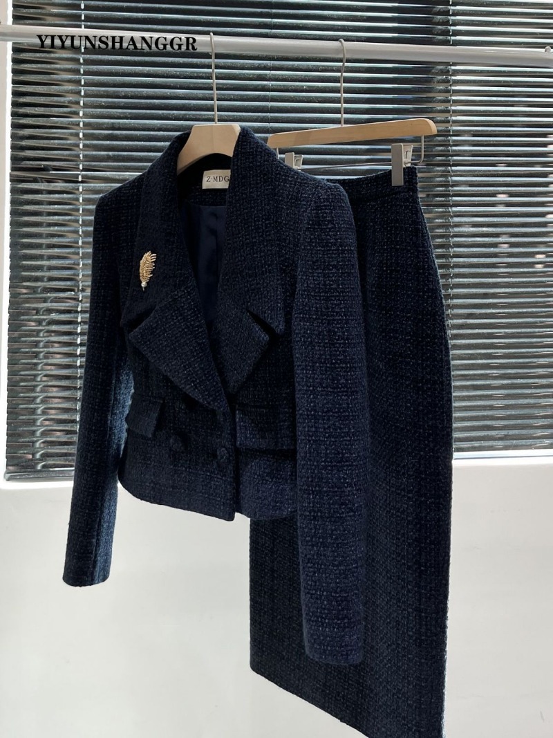 Novo outono inverno tweed tern - Wool Suit Jacket avaliação e preço
