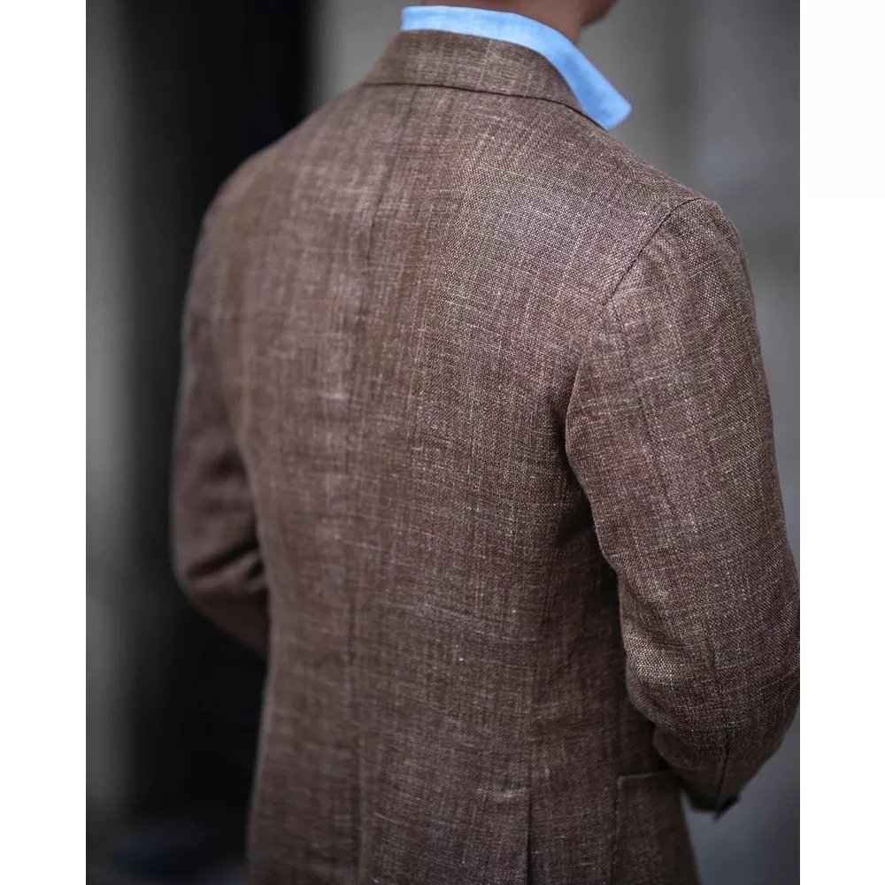 Ternos masculinos marrons com  - Khaki Formal Wear Men avaliação e preço