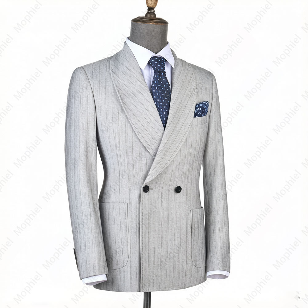Ternos Masculinos Mophiel Cinz - Men Formal Wear With Blazer avaliação e preço