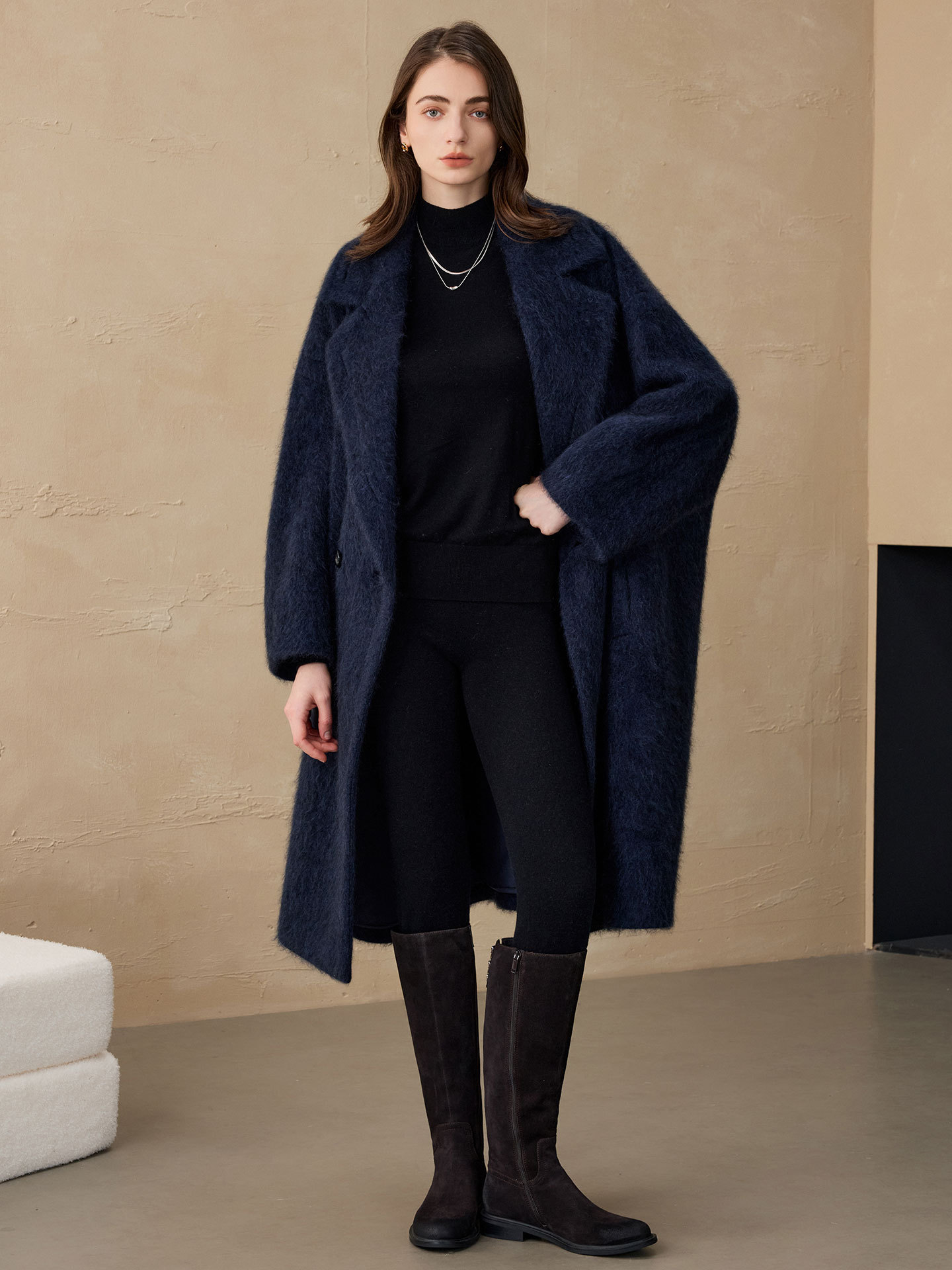 Blazer Feminino Allingentle de - Wool Suit Jacket avaliação e preço