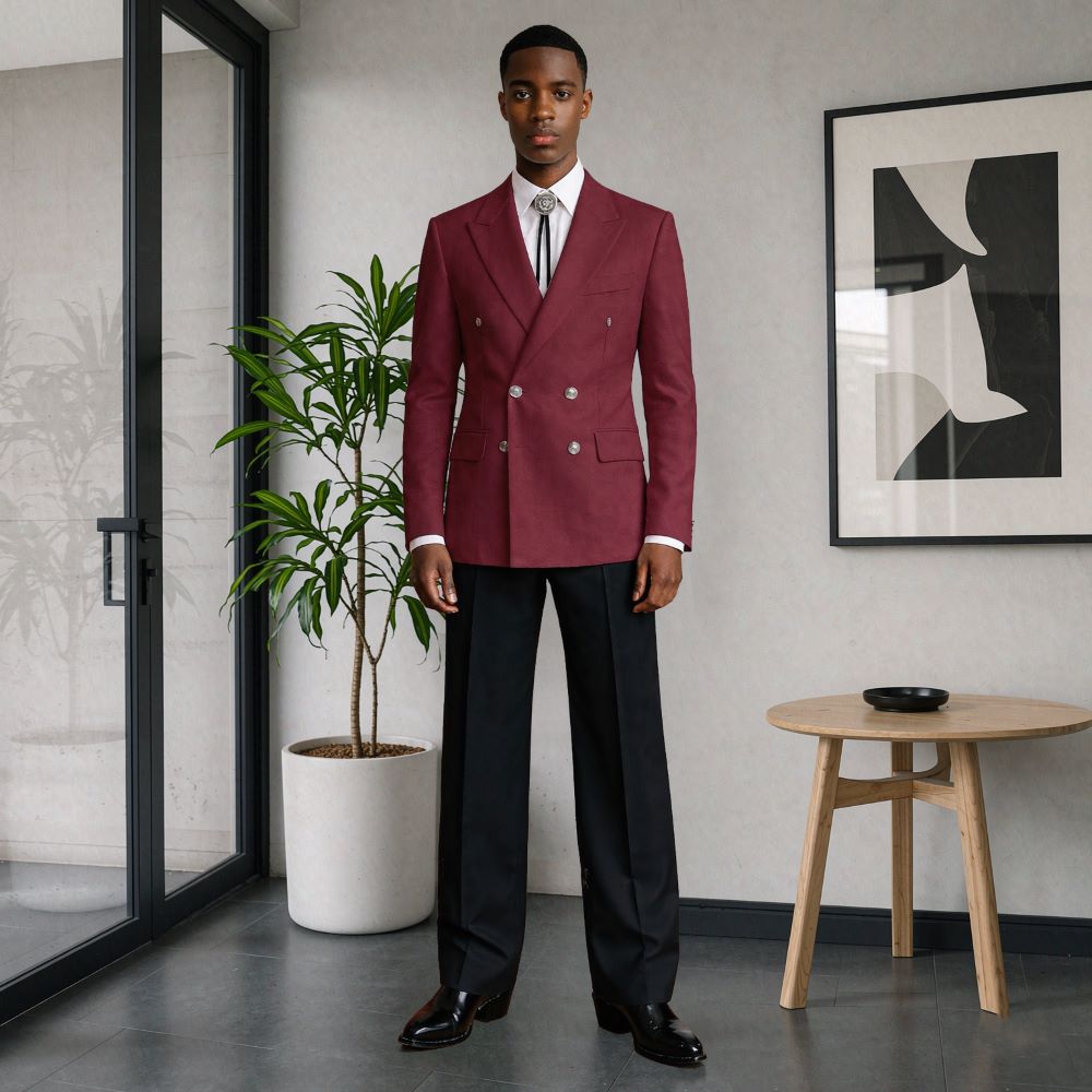 Terno Masculino de 2 Peças, Co - Men'S Relaxed Formal Wear avaliação e preço