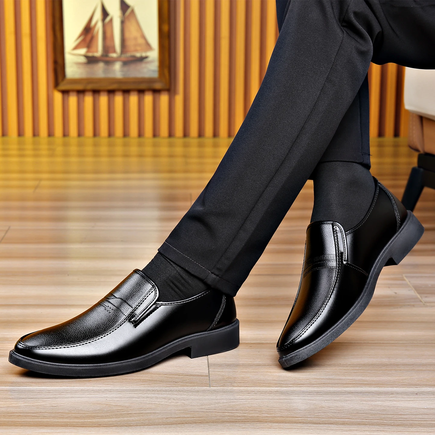 Sapatos Masculinos de Couro Sl - Men Formal Wear Dress avaliação e preço