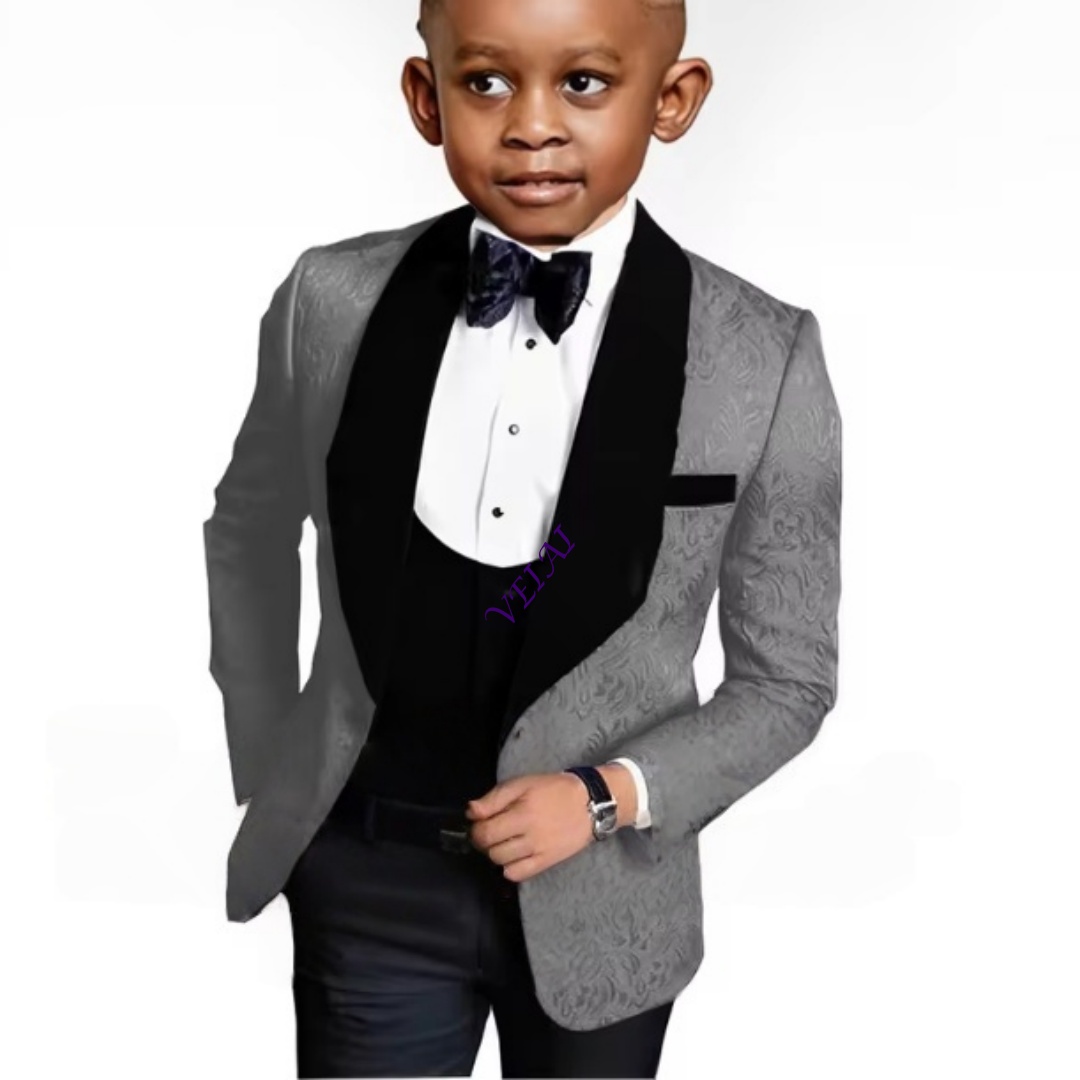 Conjunto de Terno Floral em Tr - Formal Wear For Men Kids avaliação e preço