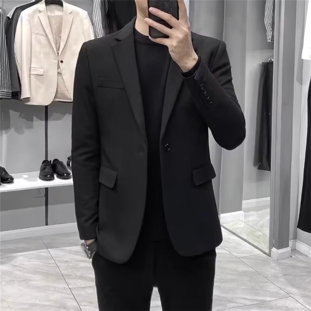 Blazer Masculino Estilo Corean - Asian Men Formal Wear avaliação e preço