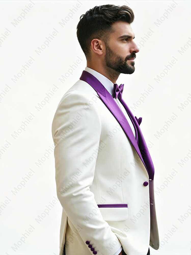 Ternos Masculinos Brancos 3 Pe - Men Formal Wear With Blazer avaliação e preço