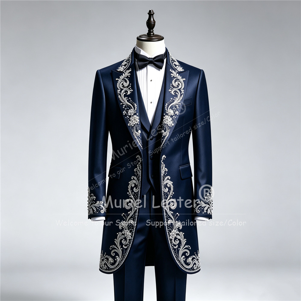 Ternos de Luxo para Casamento  - Men Formal Wear With Blazer avaliação e preço